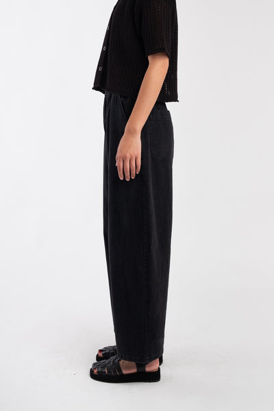 Faded Black Barrel Pant – Micaela Greg