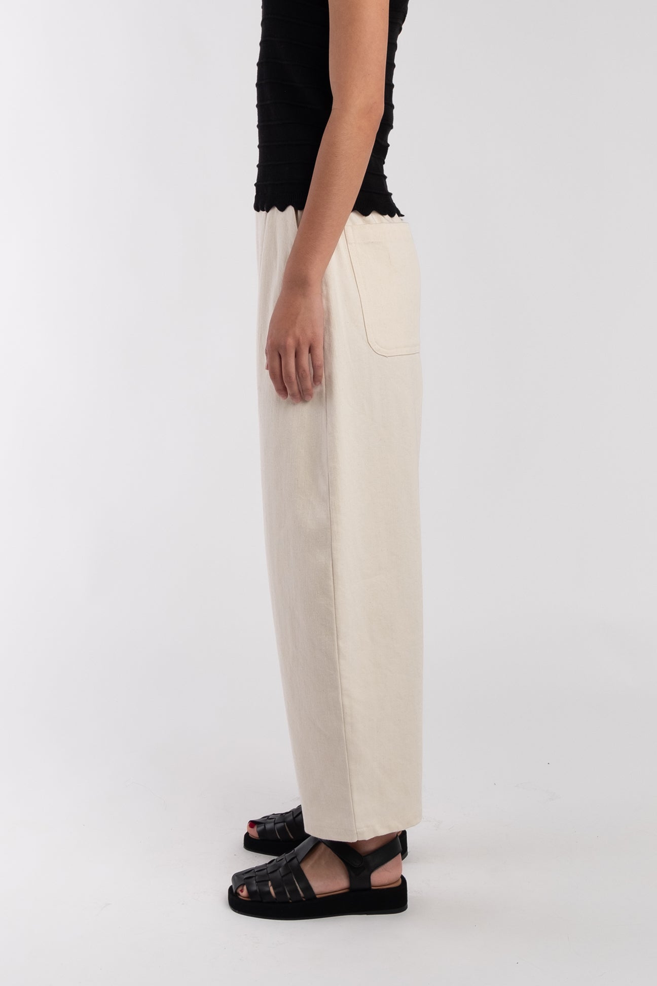 Cream Barrel Pant – Micaela Greg