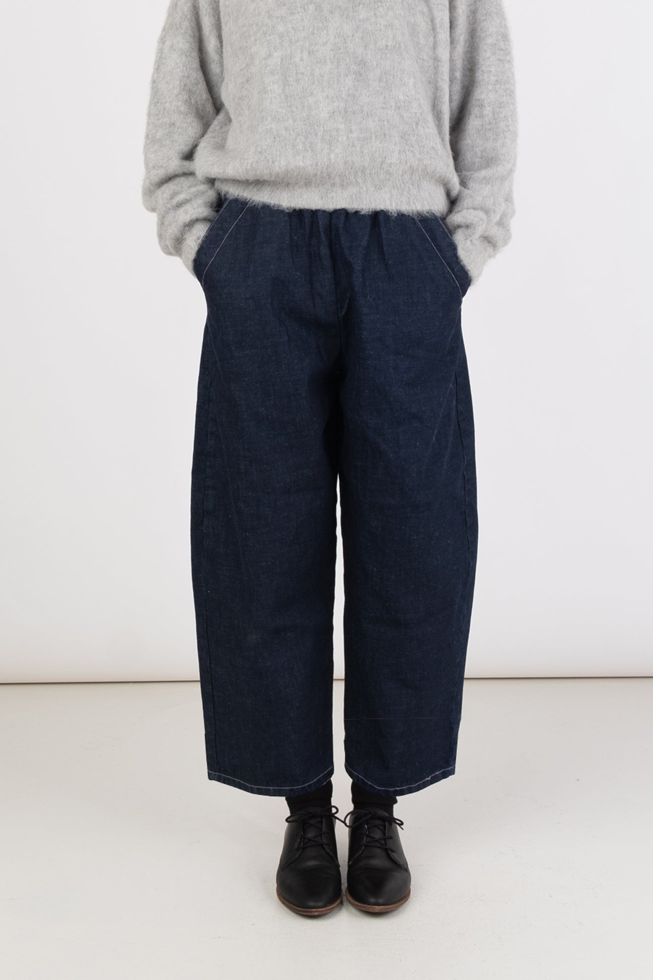 Dark Indigo Barrel Pant – Micaela Greg