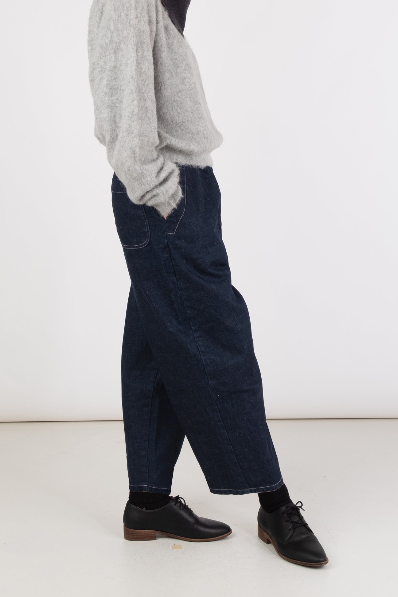 Dark Indigo Barrel Pant – Micaela Greg